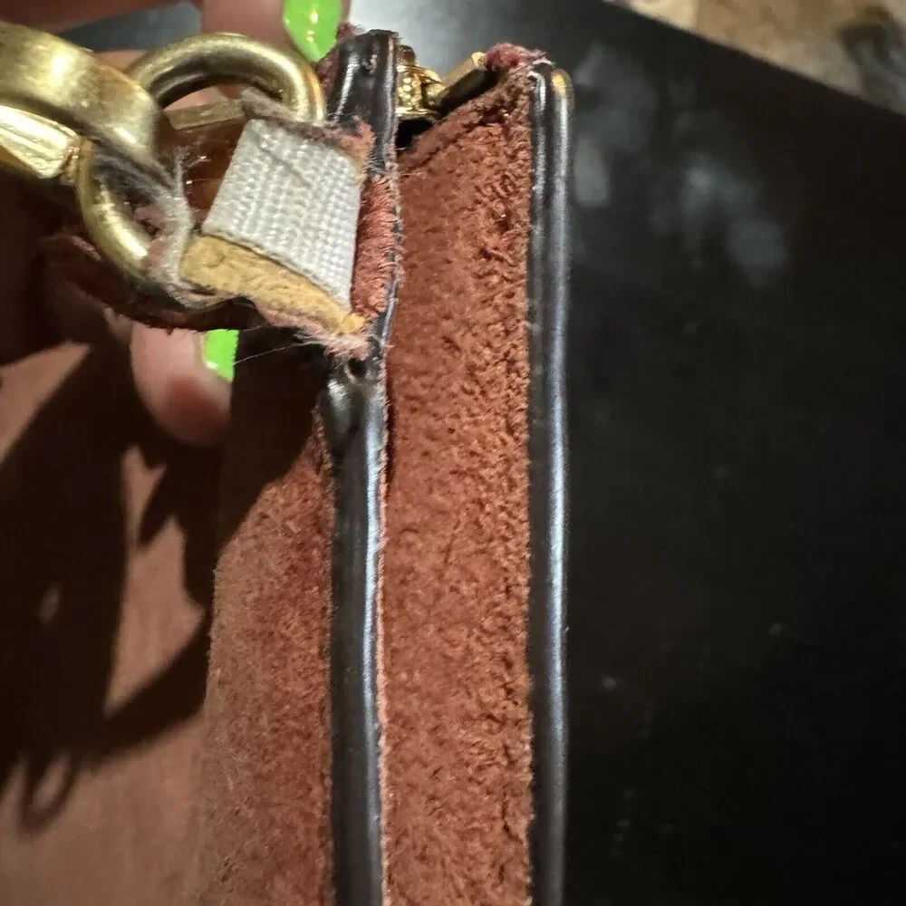 Michael Kors Brooklyn Grommet Medium Phone Wristlet in Leather Brown Brick